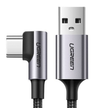 Ugreen kątowy kabel przewód USB - USB Typ C 2m 3A