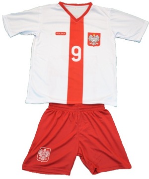 STRÓJ SPORTOWY POLSKA LEWANDOWSKI KOMPLET roz. 152
