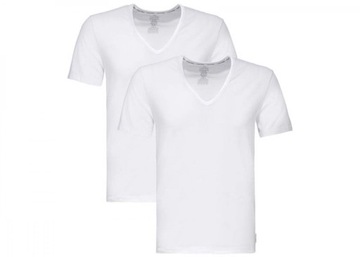 Calvin Klein Koszulka 000NB1089A S 2P S/S V Neck