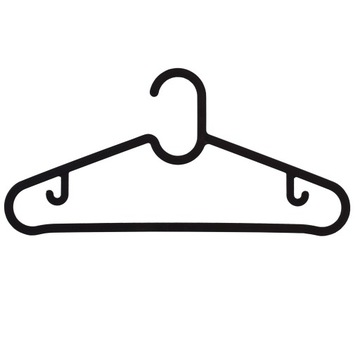 4 шт. Спруттиг Вешалка - черный.