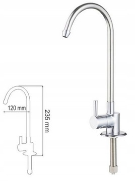 Смеситель излив для фильтрованной воды ФИЛЬТР ОСМОС КРАНИК