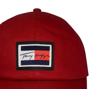 TOMMY HILFIGER CZAPKA Z DASZKIEM FLAG PATCH