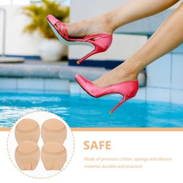 Женские туфли на высоком каблуке в передней части стопы, носки на половину передней части стопы.