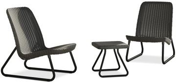Komplet ogrodowy na Balkon Taras RIO PATIO Graphite