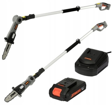 АККУМУЛЯТОРНАЯ ТЕЛЕСКОПИЧЕСКАЯ ПИЛА STHOR 20 В 20 СМ + СТРЕЛА 2 Ач