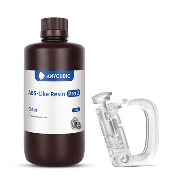 Żywica UV Anycubic Abs-like Pro 2 Clear Przeźroczysty 1kg 1l do Drukarki 3D