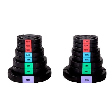 2W1 Hantle Bitumiczne Regulowane 2x30 KG Sztanga Zestaw Hantli Gryf 60 KG
