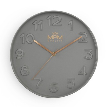 Zegar ścienny MPM 3 PASTELOWE KOLORY, 3D , 4155