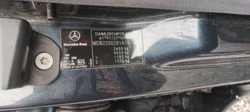 DVEŘE LEVÉ ZADNÍ MERCEDES W220 LAK 189 ( NE LONG )