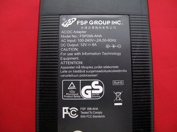 Блок питания FSP GROUP INC 12В 8А ВИЛКА 5,5 Х 2,5 ОРИГИНАЛ