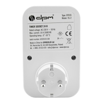 24-часовой аналоговый таймер, Schuko