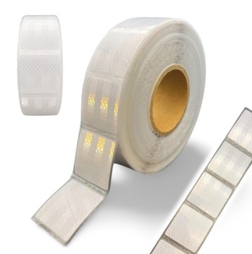 1M TAŚMA ODBLASKOWA SAMOPRZYLEPNA SEGMENTOWA BIAŁA