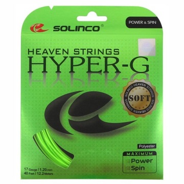 Naciąg tenisowy Solinco Hyper-G Soft zielony 1.15