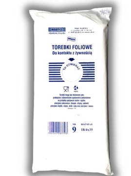 Woreczki foliowe HDPE Śniadaniowe 26X35 18/4X35