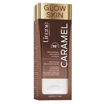 Lirene Perfect Tan samoopalający krem-serum do twarzy Caramel 50ml