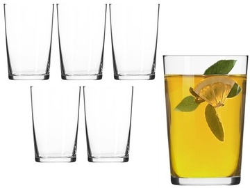 Szklanka do herbaty kawy skośna KROSNO Basic 6x