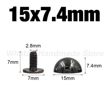 Metal Gunblack Screw Spikes And Studs For Bullet Rivets Leather Craft