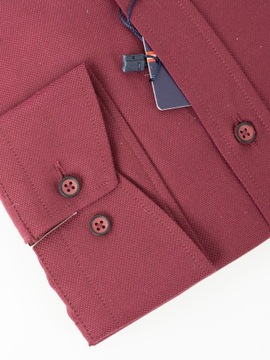 Элегантная мужская рубашка CASUAL SLIM BURGUNDY M