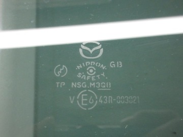 MAZDA 5 CR 05-10 SKLO (OKNO) DVEŘE ZADNÍ PRAVÁ