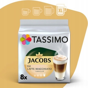 Kapsułki Tassimo zestaw kawy mleczne, Kronung 5+1 opakowanie GRATIS!