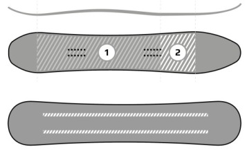 Сплитборд PATHRON Missile, розетка 161 см