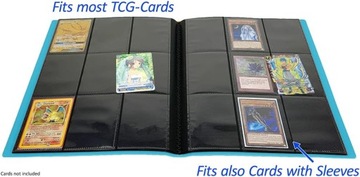 ARKERO G Коллекционный альбом для карточек, 360 карт, 9 окошек, СВЕТЛО-ГОЛУБОЙ