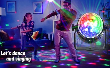 DISCO RGB BALL LED ДИСКОПРОЕКТОР С ДИСТАНЦИОННЫМ УПРАВЛЕНИЕМ