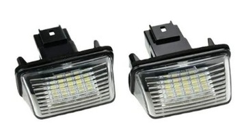CITROEN PEUGEOT LAMPKI TABLICY REJESTRACYJNEJ LED