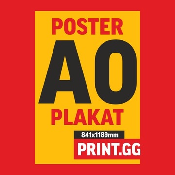PLAKAT A0 841x1189 mm, 170g, KOLOR