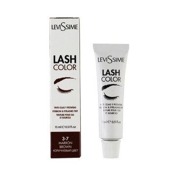 Farba do brwi i rzęs LeviSsime Lash Color nr 3.7 Brown/Brązowa, 15 ml