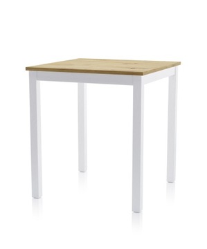 Stół stolik drewno loft czarny dąb artisan 68x68