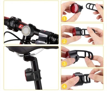 Велосипедные фонари передние и задние USB-фонарь для велосипеда EB893