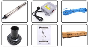 ПОГРУЖНОЙ НАСОС ДЛЯ ВОДНОЙ СКВАЖИНЫ, КАБЕЛЬ 4 ФУТА, 35 М, 70 Л/МИН