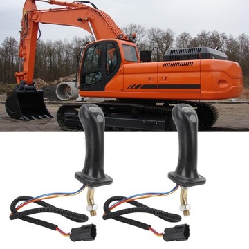 2x РУКОЯТКА ДЖОЙСТИКА МИНИ-ЭКСКАВАТОРА, 6 ШТИФТОВ, ЗАМЕНА ДЛЯ DOOSAN DH DX150 215 225