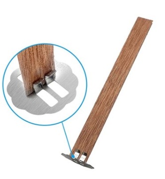 KNOTY DREWNIANE Z BLASZKĄ KNOT DREWNIANY 5 SZTUK 15CM