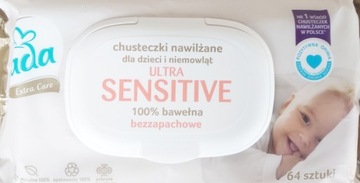 Салфетки влажные Dada Sensitive 12х64 шт.