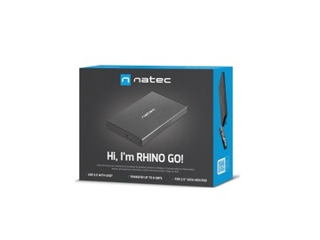 Чехол для 2,5-дюймового диска SATA Natec RHINO Go NKZ-0941 USB 3.0 черный