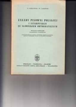 Zasady pisowni polskiej i interpunkcji ze słownikiem ortograficznym