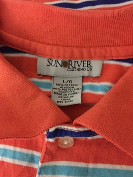 Sun River koszulka polo w paski L *PWA11*