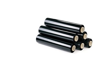 Folia stretch czarna 1,5kg 23mic 50cm