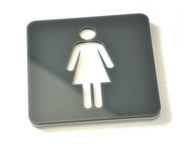 Tabliczka, Znak, TOALETA, WC, Piktogram