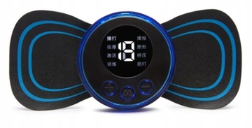 MASAŻER ELEKTROSTYMULATOR MIĘŚNI EMS MINI LCD AKU