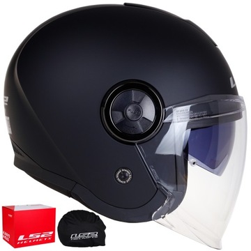 LS2 OF620 CLASSY BLACK MATT kask otwarty motocyklowy JET ECE 22.06 CHOPPER
