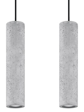 Lampa Wisząca LUVO 2 BETON LED Sufitowa SOLLUX LED
