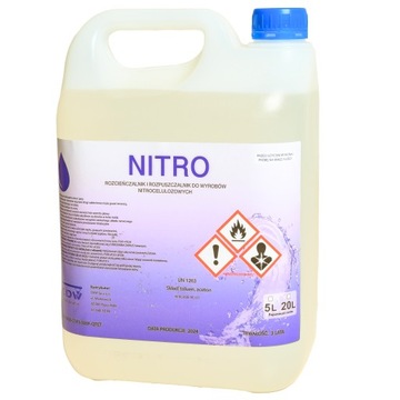 NITRO 5L SOLVENT RC-01 ЧИСТЯЩИЙ РАЗБАВИТЕЛЬ ДЛЯ ЛАКОВЫХ КРАСОК CDW