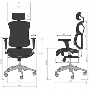 Офисное игровое кресло DIABLO V-BASIC черного цвета