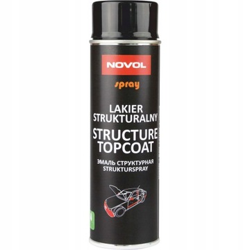 Czarny STRUCTURE TOPCOAT - LAKIER STRUKTURA NOVOL