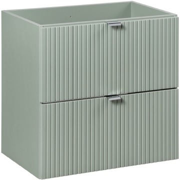 SZAŁWIOWA szafka pod umywalkę 60 cm LINE REED GREEN 82-60-2S z szufladami