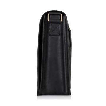 Pánska kožená taška cez rameno Paolo Peruzzi Vintage čierna