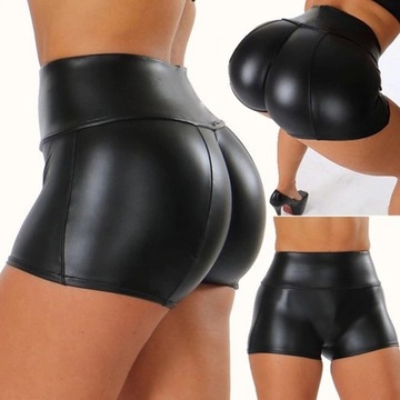 Szorty oddychające skóra Sexy impreza czarne XXL